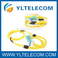 Pra-dihentikan LC / APC Corning Fiber Optic Jumper Untuk Proyek Jaringan FTTH